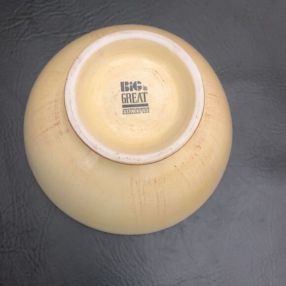 Tabletops Unlimited Big Is Great 1 Quart Or 4 Cups Ivory Brown Serving Bowl Used - Picture 4 of 5